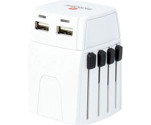 Adaptateur universel SKROSS 1.302800, compatible avec les prises de courant du monde entier, avec connecteur micro USB