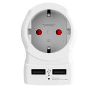 Adaptateur USB, type EU vers USA, compact, idéal pour les voyages
