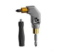 Adaptateur Visseuse 90 Degrés Double Embout pour Coins Serrés | Extension pour visseuse, Bricolage espaces restreints, Embout auto-verrouillant, Kit pour outillage précision