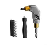 Adaptateur Visseuse 90 Degrés Double Embout pour Coins Serrés | Extension pour visseuse, Bricolage espaces restreints, Embout auto-verrouillant, Kit pour outillage précision