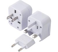Adaptateur voyage universel 3-en-1 prise internationale 220V avec embouts interchangeables