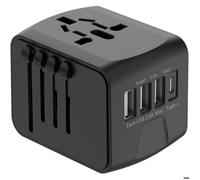 Adaptateur Voyage Universel International avec 3 USB et 1 Type C, 1500W, Prise France vers USA Canada UK EU Australie Chine Japon