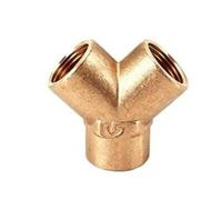 Adaptateur Y Laiton Fileté | Raccord Y for plomberie et systèmes pneumatiques. Conversion filetage femelle vers mâle.(03 3I8 FFF,10pcs)