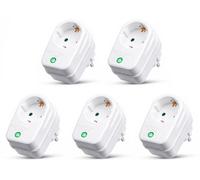 Adaptateurs de prise électrique, lot de 5, protection contre les surtensions, 230 V, 3500 W, sécurité enfant