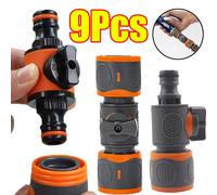 Adaptateurs de raccordement rapide pour tuyau d'arrosage, robinet d'arrêt, connecteur d'arrosage pour robinets, pistolets pulvérisateurs, systèmes d'arrosage, 1 à 9 pièces A 1Pc
