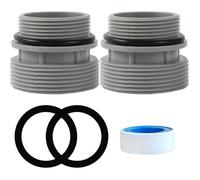 Adaptateurs de tuyau de piscine en 2 pièces 4560, kit de connecteur de pompe de piscine pour connecteur de tuyau de 40 mm à 1 1/2