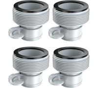 Adaptateurs de tuyau de pompe de type B, lot de 4, adaptateurs de tuyau de piscine pour raccords de 1,5"" et 1,25