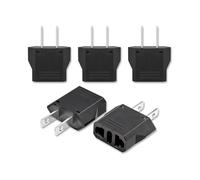 Adaptateurs électriques, convertisseur de prise universel, convient pour charger smartphones, tablettes et rasoirs, conversion métrique vers