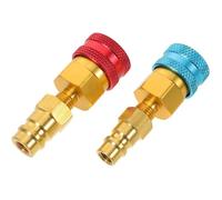 Adaptateurs Rapides pour R1234Yf Climatisation Auto Kit 2 Pièces Connecteurs Tuyau Réfrigérant Raccords Étanches Haute Pression
