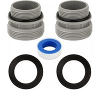 Adaptateurs Tuyau Piscine - 2 pièces, 4560, 40mm à 1 1/2"", compatible Intex/Coleman - adaptateurs Étiquette