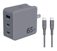 Adapteur de voyage Force Power Delivery GaN International 65 W Gris