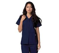 Adar Universal Blouse Médicale Femme - Tunique avec Boutons Pressions - 604 - Navy - XL