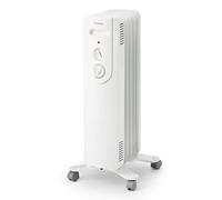 Adax Basic Nova Radiateur à Bain d'Huile 1500 W, Thermostat, Blanc | Chauffage d'appoint mobile à roulettes, silencieux, protection anti-basculement, thermostat réglable
