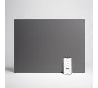 Adax Neo Compact - Radiateur Electrique Mural Intelligent Wi-Fi avec Commande par Smartphone - 1000W | Chauffage Electrique | Chauffage d'appoint Salle de Bain | Convecteur 420mm | IP24C | Gris