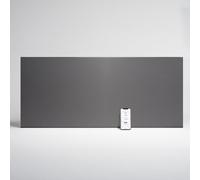 Adax Neo Compact - Radiateur Electrique Mural Intelligent Wi-Fi avec Commande par Smartphone - 2000W | Chauffage Electrique | Chauffage d'appoint Salle de Bain | Convecteur 420mm | IP24C | Gris