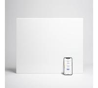 Adax Neo Compact - Radiateur Electrique Mural Intelligent Wi-Fi avec Commande par Smartphone - 750W | Chauffage Electrique | Chauffage d'appoint Salle de Bain | Hauteur Convecteur 420mm | IP24C, Blanc