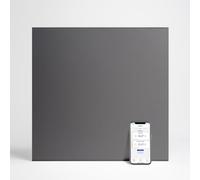 Adax Neo Compact Radiateur Électrique Wi-Fi 500 W, Convecteur Mural, Gris | Chauffage électrique connecté, commande par smartphone, économique, hauteur 420 mm, salle de bain, IP24C