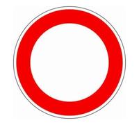 ADCO VKZ.250 Ronde 600mm RAL2 Passage Interdit Quantité:1