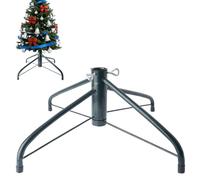 AddGrace Support d'arbre de Noël pliable Support d'arbre en métal S'adapte à un poteau de 3,18 cm pour décoration de la maison (65 cm) Vert