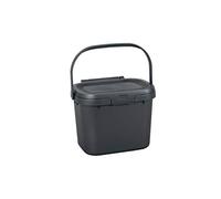 Addis 518251 - Poubelle à Compost de Cuisine à Usage Quotidien - argenté, argenté métallique - pour déchets Alimentaires - 4,5 l
