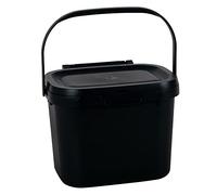 Addis 518253 - Poubelle à Compost de Cuisine à Usage Quotidien - Noir - pour déchets Alimentaires - 4,5 l