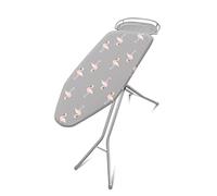Addis Affinity Planche à Repasser, 114 x 37 cm, Motif Flamant, Argent