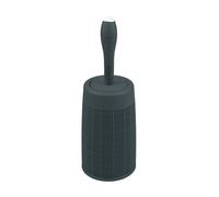 Addis Brosse WC Ronde en Plastique Imitation Toile de Jute avec système d'injection de détergent Interne, Gris foncé, Taille Unique