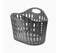 Addis Easy Store Panier à Linge 38 l, Plastique, Gris foncé, 38 Litre