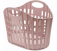 Addis Easy Store Panier à Linge 38 l, Plastique, Rose, 38 Litre