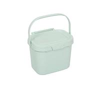 Addis - Poubelle à Compost de Cuisine à Usage Quotidien - Couleur Brume, Vert Tendre - pour déchets Alimentaires - 4,5 l
