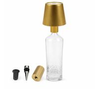 AddLiving Lampe à bouteille LED | Lampe à batterie avec fonction tactile | Lampe de chevet à intensité variable | Abat-jour | 3 couleurs de lumière | 56 LED | Résistant aux intempéries IP44 | Bottle