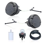 Adefol 2 x Bouchon de Réservoir avec Tuyau de Carburant, Filtre à Carburant pour Husqvarna 435 440 445 450 E Remplacer OEM pour 544 11 12-01, 544 11 12-03