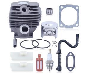 Adefol 46mm Piston et Cylindre pour STIHL 028 028AV 028AVS 028WB AV028 Tronconneuse Pieces Detachees Cylindre Piston kit avec Bougie Filtre Essence Joints et d'autres 028 AV Accessoire