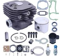 Adefol 52 mm Cylindre Piston Kit pour Husqvarna 372XP 371 365 362 375K Tronçonneuse Pièces Détachées Gros Alésage Kit de Remplacement de Piston Remplacer les Pièces 503 93 93 72