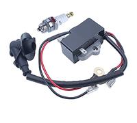Adefol Bobine d'allumage avec Bougie d'allumage pour Stihl MS341 MS361 MS291 Tronçonneuse Remplacer pour 1135 400 1300