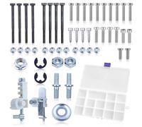 Adefol Boulons et écrous et Rondelles Kit pour MS170 MS180 MS250 Tronçonneuse, Boulons et Vis à Tête Assortiment Kit, avce Coffret de Rangement, Tendeur de Chaîne, Vis, Anneau de Retenue Ouvert