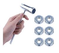 Adefol Clé à Tronçonneuse avec 6 Noix pour Stihl 017 018 MS170 MS180 019 020 021 023 MS230 MS250 024 025 026 028 034 MS270 et Plus, 13 × 19mm Tournevis Scrench Outil de Réparation