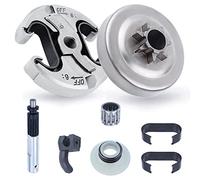 Adefol Embrayage et Pignon .325" 7 Dents pour Husqvarna 340 345 445 450 | Tronçonneuse Accessoire Kit 8 en 1 avec Tambour D'embrayage Roulement Pompe à Huile et Ressorts pour L'entretien 578 09 79-01