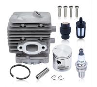 Adefol Kit Cylindre-Piston Pour Stihl BG56 BG56C SH56 SH56C BG86 BG86C BR200 SH86 SH86C SR200 Souffleur de Feuilles, Cylindre avce Filtre à Carburant, bougie d'allumage, Remplacement 4241 020 120