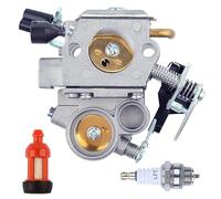 ADEFOL Kit de Carburateur, Carburateur avec Bougie d'allumage, Filtre à Carburant for Stihl MS311, MS391, 1140 120 0601, WTE-9 Pièces de Rechange Accessoire