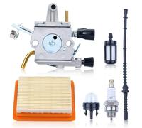 ADEFOL Kit de Carburateur pour FR450, FS400, FS400K, FS450, FS480, Pièce de Tronçonneuse avec Filtre à Air,Filtre à Carburant,Tuyau d'huile,Tuyau de Carburant,Bougie d'allumage 4128 120 0651