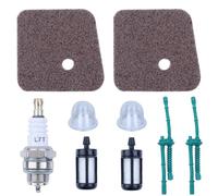 ADEFOL Kit de Filtre à Air et à Carburant pour STIHL FS38 FS45 FS55 FS45C FS55R HS45 Etc, Filtres Air + Filtres Carburant + Ligne de Carburant + Pompe Amorçage + Bougie Pièces 9 en 1