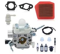 Adefol Kit de Réparation de Carburateur pour Stihl FS240C, FS240R, FS240RC, FS260C, FS260R, FS260RC, FS360C, FS410C, avec Filtre à Carburant, Tournevis, Filtre à Air 4147-120-0625