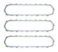 Adefol Lot de 3 Chaînes de Tronçonneuse pour Guide Chaîne 3/8" LP, 1,1 mm, 44 maillons entraîneurs, pour Stihl MS162, MSE170C, MS194T, Pièce de rechange 3610 000 0044 (12 pouces)