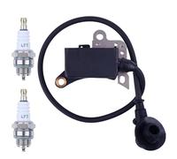 Adefol Module de Bobine d'allumage à 3 boulons pour tronçonneuse Stihl TS400 TS460 Pièces de Rechange avec Bougie d'allumage 4223-400-1300