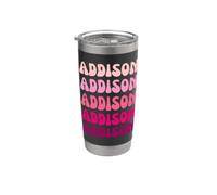 Adelaide Name Minimalist Design Gobelet isotherme en acier inoxydable double paroi