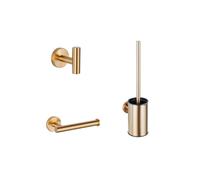 Adema Sparkle 2.0 Ensemble WC - porte-rouleau - crochet à serviette - porte-brosse de toilette - or mat SW1413911