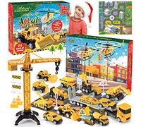 Adeokay Calendrier de L'avent 2025, Jouet Enfant 2 3 4 5 6 Ans Garcon Petite Voiture Cadeau Garcon Fille 2-6 Ans Calendrier de Noël pour Enfants