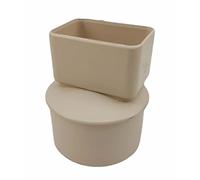 ADEQUA - Manchon PVC Ø100 pour sortie tube alu 82 x 56 mm sable pour gouttiere