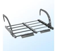 ADERTOS Séchoir à Linge 32-55cm Suspendu Pliable en Acier Carbone - Etendoir Express pour Radiateur et Balcon - Seche Serviette